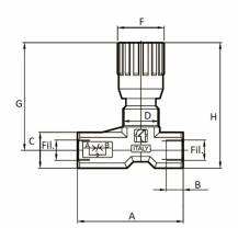 Obrázek k výrobku 33245 - škrtící ventil 1/2"