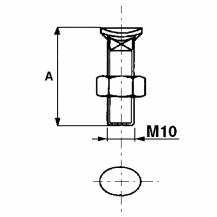 Obrázek k výrobku 9356 - Šroub+matka M10x45 mm