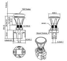 Obrázek k výrobku 63097 - Tahový vypínač se zelenou kontrolkou, LED ovětlení