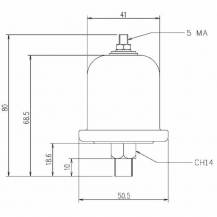 Obrázek k výrobku 59744 - Tlakový spínač oleje M14x1,5, 0,8 bar/12V