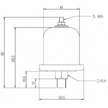 Obrázek k výrobku 59744 - Tlakový spínač oleje M14x1,5, 0,8 bar/12V