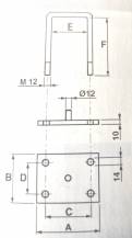 Obrázek k výrobku 49818 - třmen uchycení pera standard 130 mm