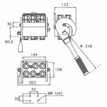 Obrázek k výrobku 59184 - Vícenásobná spojka 1/2", 4 spojení, Mobilní část