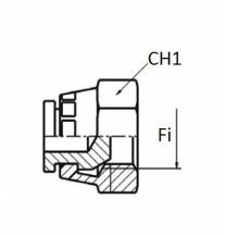 Obrázek k výrobku 59134 - Zátka hydraulického vedení - samice 18x1,5