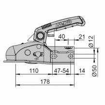 Obrázek k výrobku 47574 - Žehlička vleku AK161 s redukcí